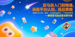 亚马逊入门到精通，涵盖平台认知、选品策略、Listing优化、广告投放/等等-网创资源站