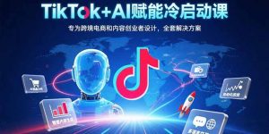 TikTok+AI赋能冷启动课:专为跨境电商和内容创业者设计,全套解决方案-网创资源站