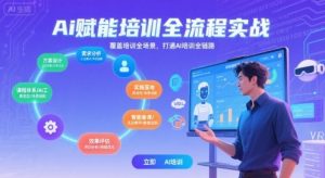 AI赋能培训全流程实站，覆盖培训全场景，打通 Al培训全链路-网创资源站