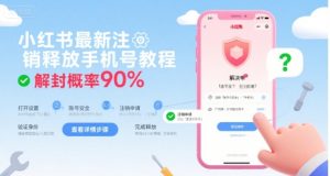 小红书最新注销释放手机号教程，解封概率90%-网创资源站