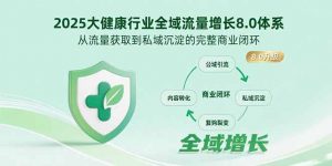 2025大健康行业全域流量增长8.0体系，从流量获取到私域沉淀的完整商业闭环-网创资源站