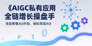 AIGC私有化应用全链增长操盘手,浅显易懂从0开始,轻松驾驭AI-网创资源站