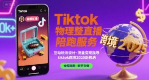 Tiktok物理整蛊直播陪跑服务-tiktok跨境2025-网创资源站