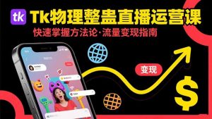 Tk物理整蛊直播跨境运营：快速掌握整蛊类直播的运营方法论，实现流量变现-网创资源站