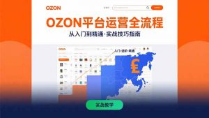 OZON平台运营全流程:快速掌握OZON从入门到精通的实战技巧-网创资源站