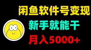 闲鱼软件号变现，新手就能干，月入5k+-网创资源站