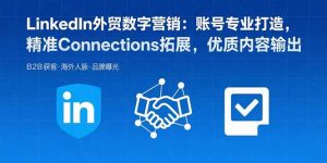 LinkedIn外贸数字营销:账号专业打造,精准Connections拓展,优质内容输出-网创资源站