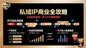 私域IP商业全攻略，从定位到变现，年入千万落地指南-网创资源站