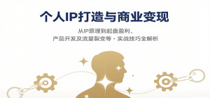 个人IP打造与商业变现,从IP原理到起盘盈利、产品开发及流量裂变等实战技巧全解析-网创资源站