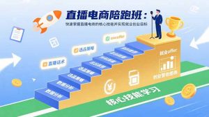 直播电商陪跑班:快速掌握直播电商的核心技能并实现就业/创业目标-网创资源站