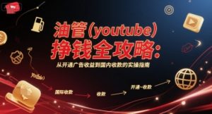 油管(youtube)挣钱全攻略：从开通广告收益到国内收款的实操指南(更新)-网创资源站