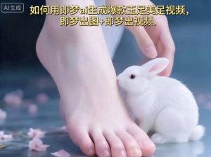 如何用即梦ai生成爆款玉足美足视频，即梦出图+即梦出视频，快速涨粉-网创资源站
