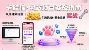卡哇猫·网站项目，网站搭建与运营以及引流跳转付费-网创资源站