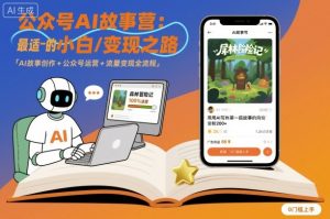 公众号ai故事营，最适合小白的自媒体变现之路-网创资源站