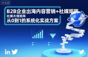B2B企业出海内容营销+社媒矩阵,从0到1的系统化实战方案-网创资源站