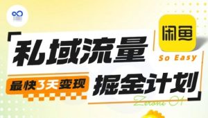 私域流量掘金计划实战训练营,最快3天变现-网创资源站