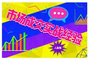 市场成交实战经验,从认知觉醒到实操落地,快速掌握市场开拓与成交核心能力-网创资源站
