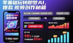 零基础玩转即梦AI，爆款视频创作秘籍-网创资源站