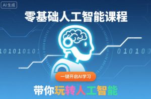 零基础人工智能课程，一键开启AI学习，带你玩转人工智能-网创资源站