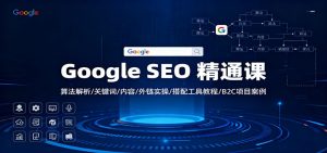 Google SEO 精通课：算法解析/关键词/内容/外链实操/搭配工具教程/B2C项目案例-网创资源站