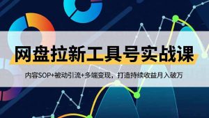 网盘拉新工具号实战课,内容SOP+被动引流+多端变现,打造持续收益月入破万-网创资源站
