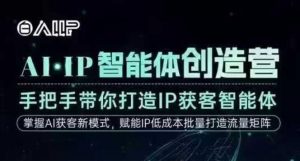 AI·IP智能体创造营,手把手带你打造IP获客智能体,高成交创始人IP课-网创资源站