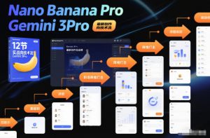 Nano Banana Pro Gemini 3Pro，最新创作实战课，12节实战向技术流，职场降维打击-网创资源站