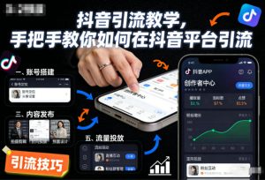 抖音引流教学,手把手教你如何在抖音平台引流-网创资源站