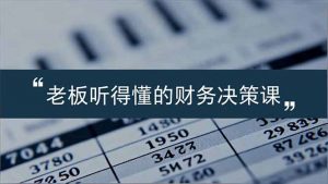 老板能听得懂的财务决策课,报表解读、数据洞察、风险识别,用财务驱动业务增长-网创资源站