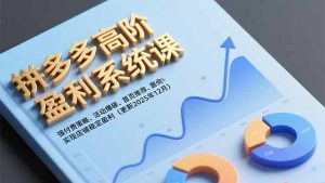 拼多多高阶盈利系统课,强付费策略、活动爆破、首页推荐,实现店铺稳定盈利(更新12月-网创资源站