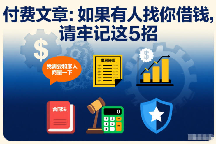 付费文章：如果有人找你借钱，请牢记这5招-网创资源站