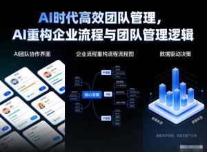 AI时代高效团队管理,AI重构企业流程与团队管理逻辑-网创资源站