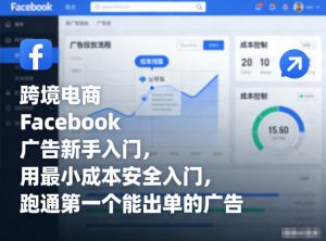 跨境电商Facebook广告新手入门,用最小成本安全入门,跑通第一个能出单的广告-网创资源站