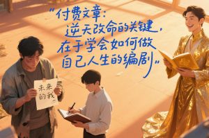 付费文章:逆天改命的关键,在于学会如何做自己人生的编剧-网创资源站