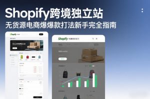 Shopify跨境独立站无货源电商爆款打法新手完全指南-网创资源站