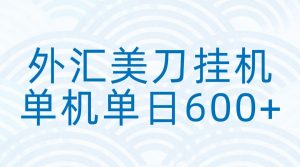外汇美刀挂机：全自动挂机赚美金，单机600+-网创资源站