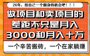 为什么卖项目能轻松月入10个W,而做项目却真正賺不到什么钱?原因竟然是这个!【揭秘】-网创资源站