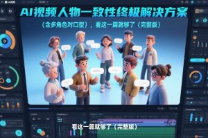 AI视频人物一致性终极解决方案(含多角色对口型),看这一篇就够了(完整版)-网创资源站