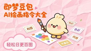 即梦豆包AI绘画指令大全:海量关键词库一键复制,出图效率提升10倍,轻松日更百图-网创资源站