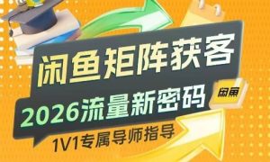 闲鱼矩阵获客,2026流量新密码,只要闲鱼还在,你的行业就有无限精准的客源-网创资源站