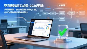亚马逊跨境实战课-2026更新:从思维框架、安全选品到Listing广告,步步为营构建长期盈利能力-网创资源站