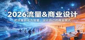 2026流量&商业设计,把流量转化为留量,设计自己的商业模式-网创资源站