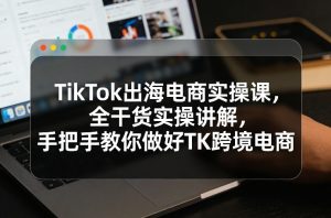 TikTok出海电商实操课，全干货实操讲解，手把手教你做好TK跨境电商-网创资源站