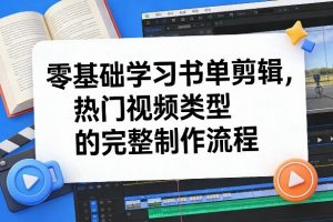 零基础学习书单剪辑，热门视频类型的完整制作流程(更新2026)-网创资源站