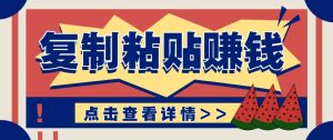 零门槛零成本复制粘贴赚钱项目,评论区留言评论即可轻松日赚取100+-网创资源站