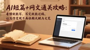 AI短篇+网文通关攻略：看懂就能写、写完就能过稿，让写作变现不再依赖天赋与文笔-网创资源站