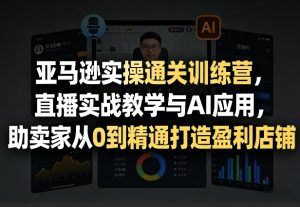 亚马逊实操通关训练营,直播实战教学与AI应用,助卖家从0到精通打造盈利店铺(更新3月)-网创资源站