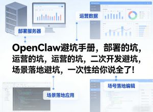 OpenClaw小龙虾避坑手册,部署的坑,运营的坑,二次开发避坑,场景落地避坑,一次性给你说全了!-网创资源站