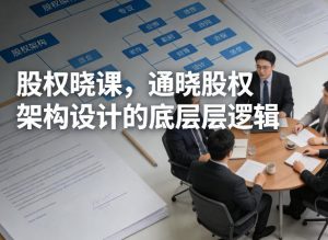 股权晓课,通晓股权架构设计的底层逻辑-网创资源站