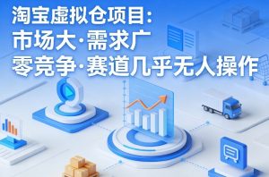 淘宝虚拟仓项目,市场大,需求广,零竞争,赛道几乎没人操作-网创资源站